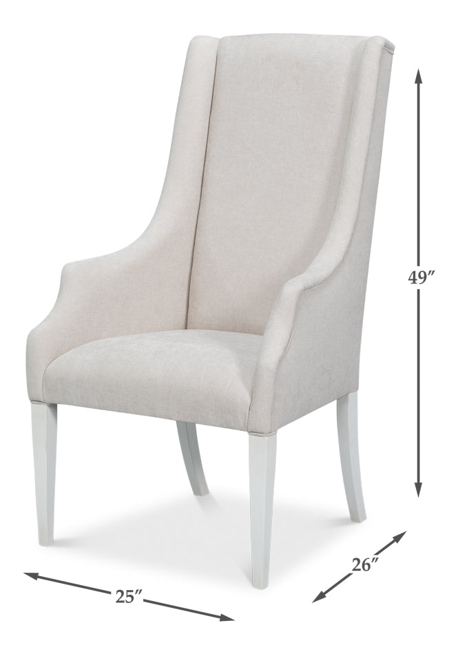 Sarreid Captains Performance Fabric Dining Chair