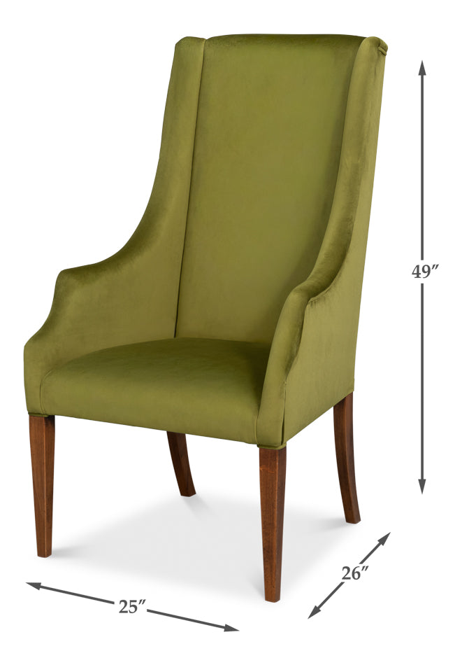 Sarreid Captains Performance Fabric Dining Chair