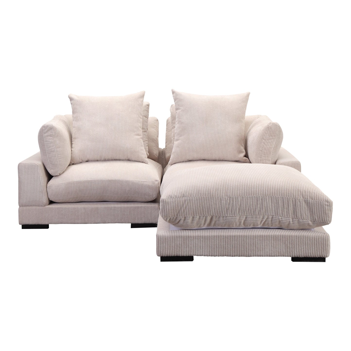 Tumble Nook Polyester Upholstered Cappuccino Modular Sectional