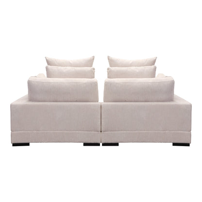 Tumble Nook Polyester Upholstered Cappuccino Modular Sectional