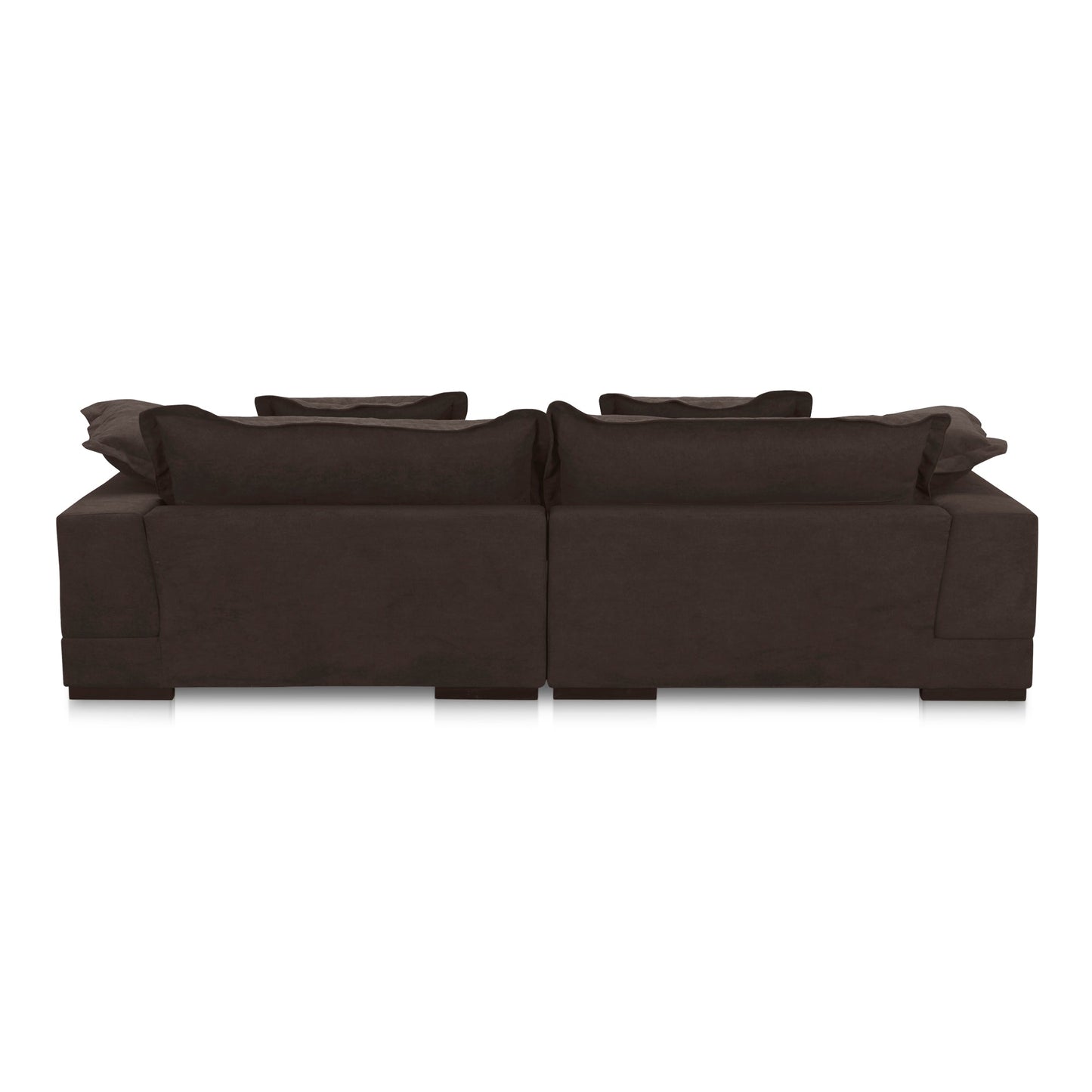 Daydream Polyester Upholstered Dark Brown Sectional