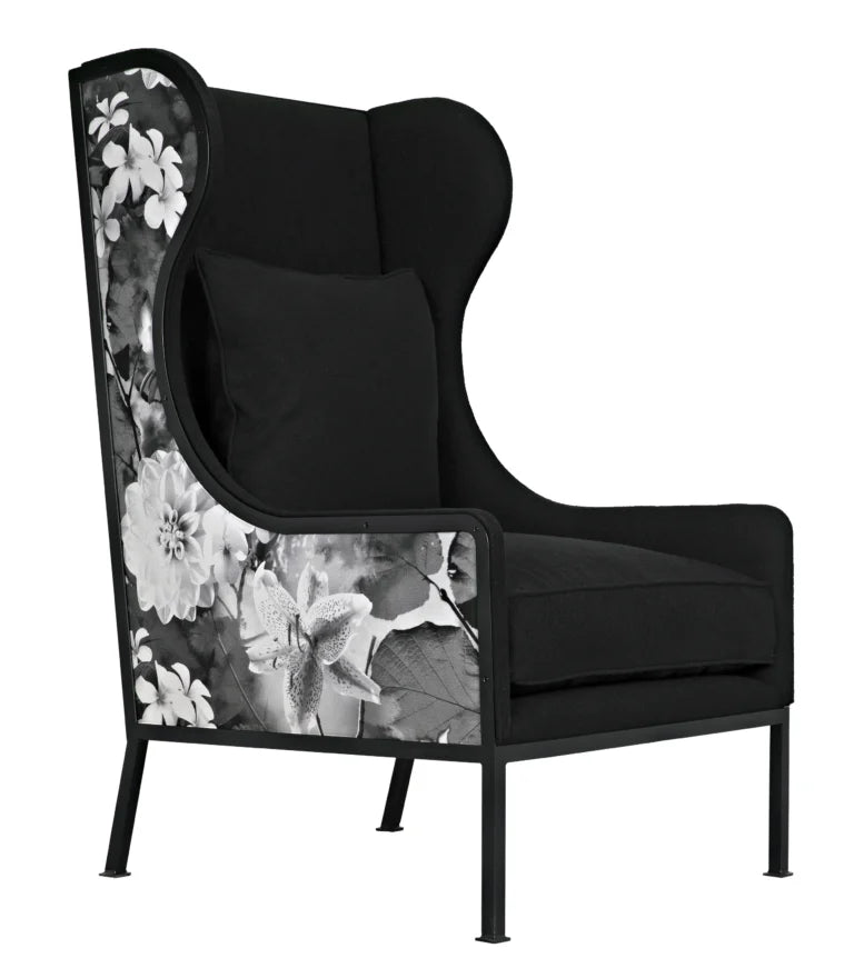 Tall Allende Fabric Upholstered Arm Chair