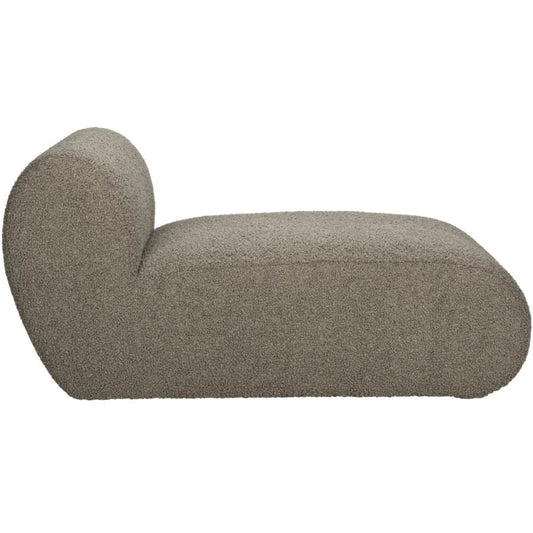 Marshmallow Fabric Upholstered Lounge Chaise