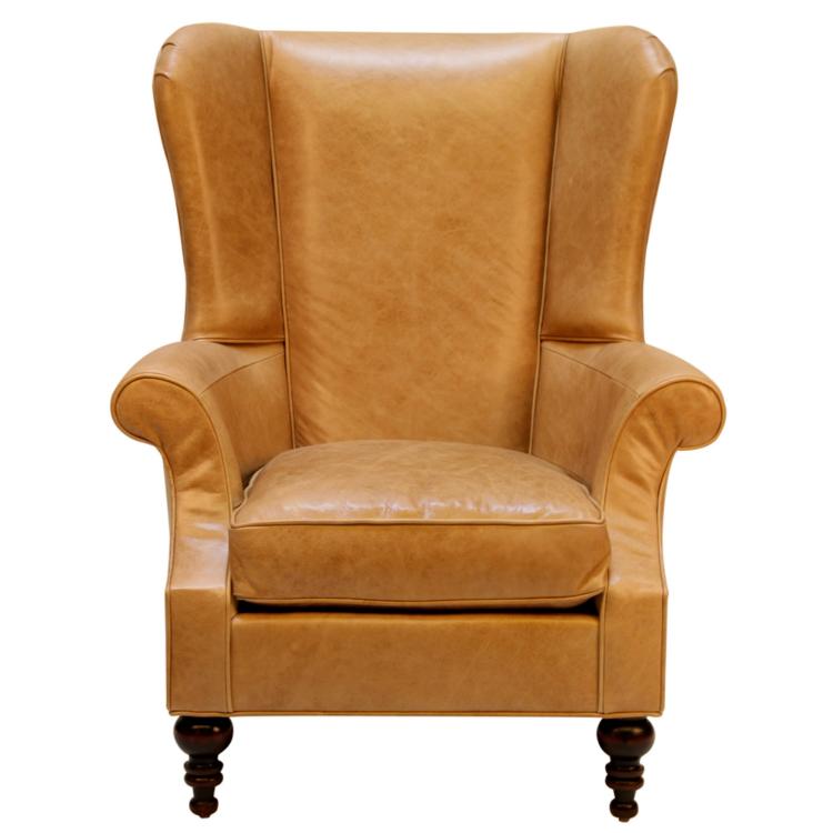 Peninsula Home Campari Brown Leather Occasional Chair