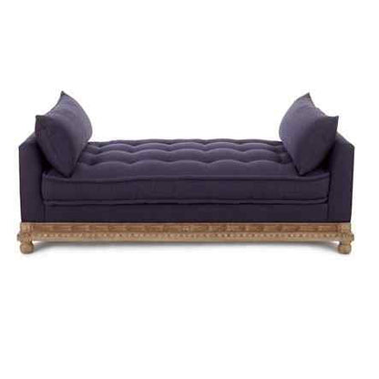 Peninsula Home Mila Navy Blue Fabric Chaise