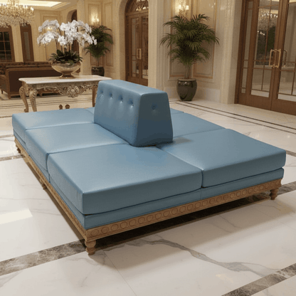 Peninsula Home Gemini Soft Faux Leather Double Sofa