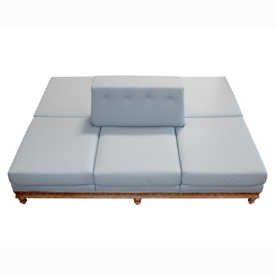 Peninsula Home Gemini Soft Faux Leather Double Sofa