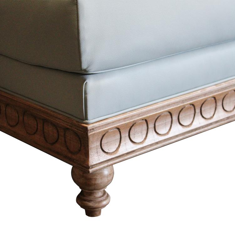 Peninsula Home Gemini Soft Faux Leather Double Sofa