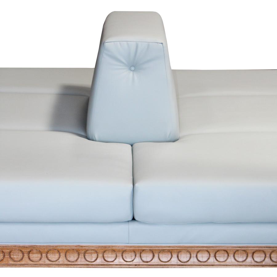 Peninsula Home Gemini Soft Faux Leather Double Sofa