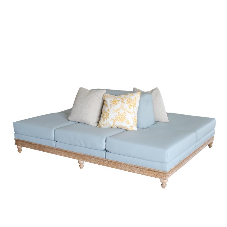 Peninsula Home Gemini Soft Faux Leather Double Sofa