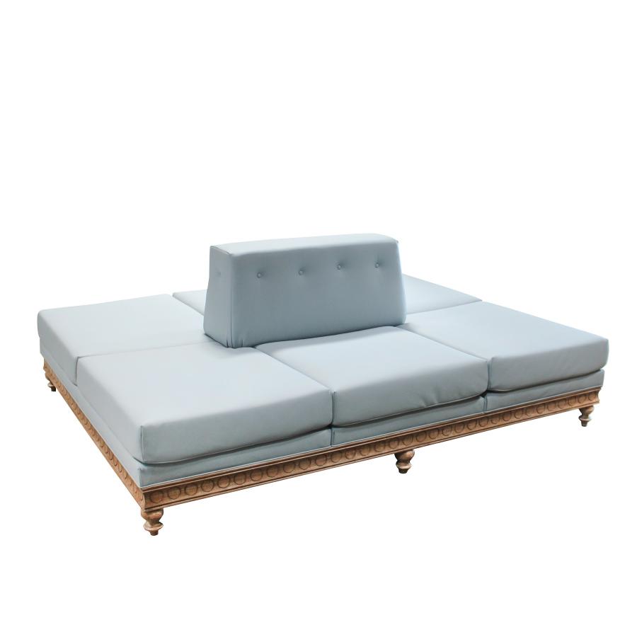 Peninsula Home Gemini Soft Faux Leather Double Sofa