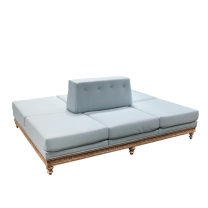 Peninsula Home Gemini Soft Faux Leather Double Sofa