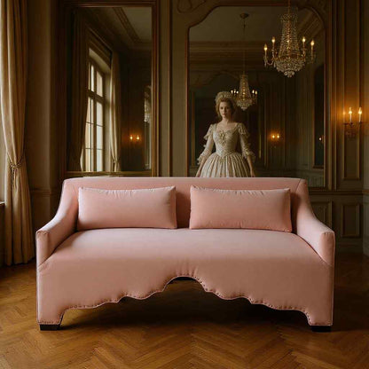Peninsula Home Adelina Light Pink Fabric Sofa