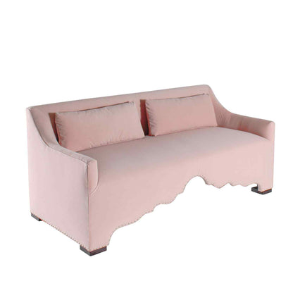 Peninsula Home Adelina Light Pink Fabric Sofa