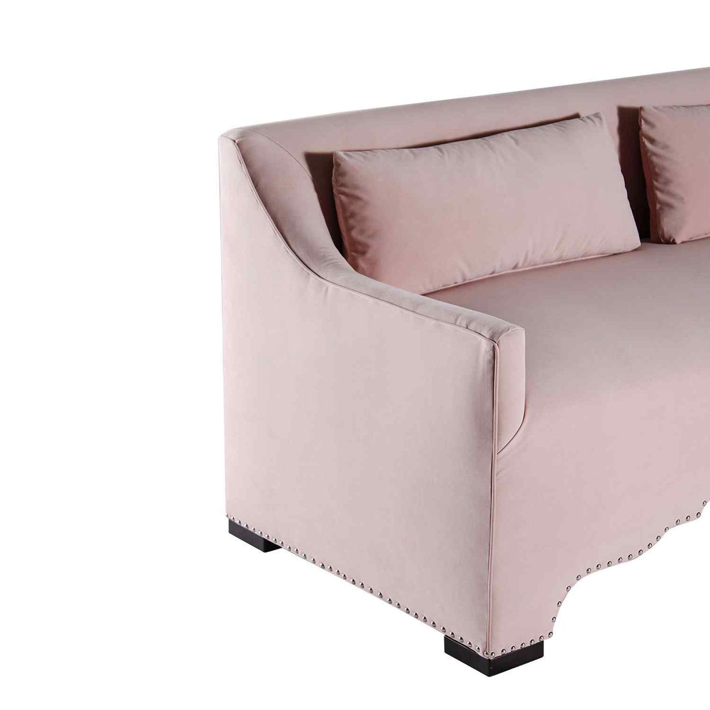 Peninsula Home Adelina Light Pink Fabric Sofa