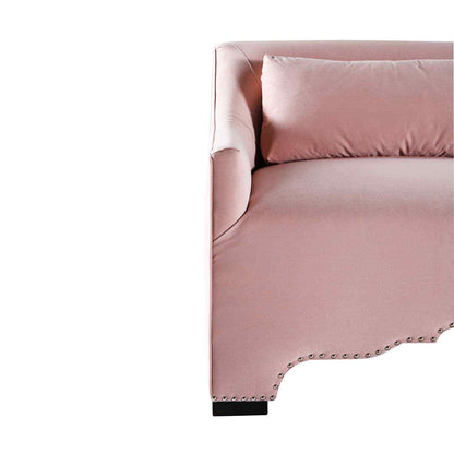 Peninsula Home Adelina Light Pink Fabric Sofa