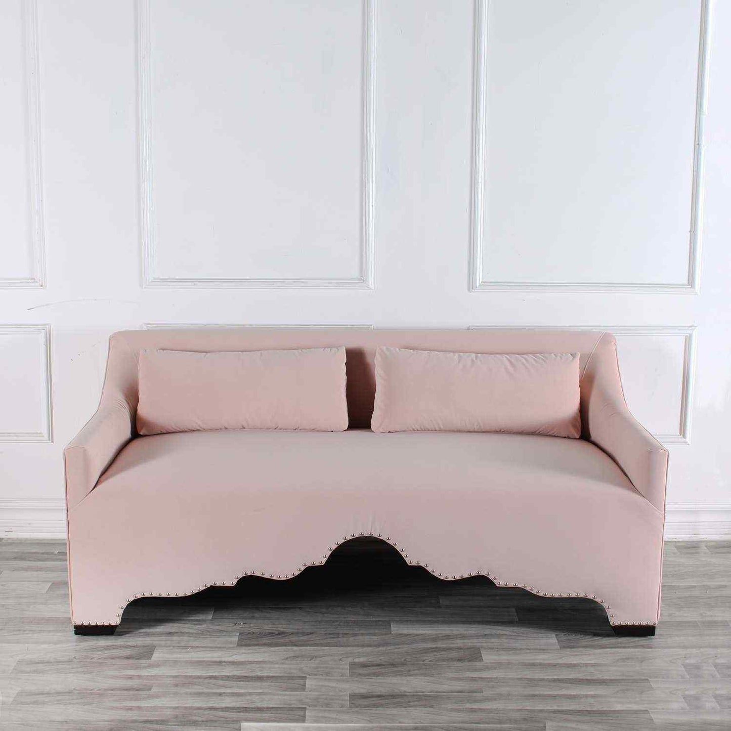 Peninsula Home Adelina Light Pink Fabric Sofa
