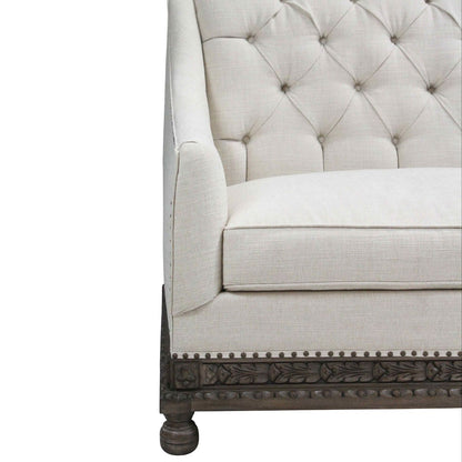 Peninsula Home Estancia White Fabric Sofa