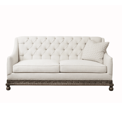 Peninsula Home Estancia White Fabric Sofa