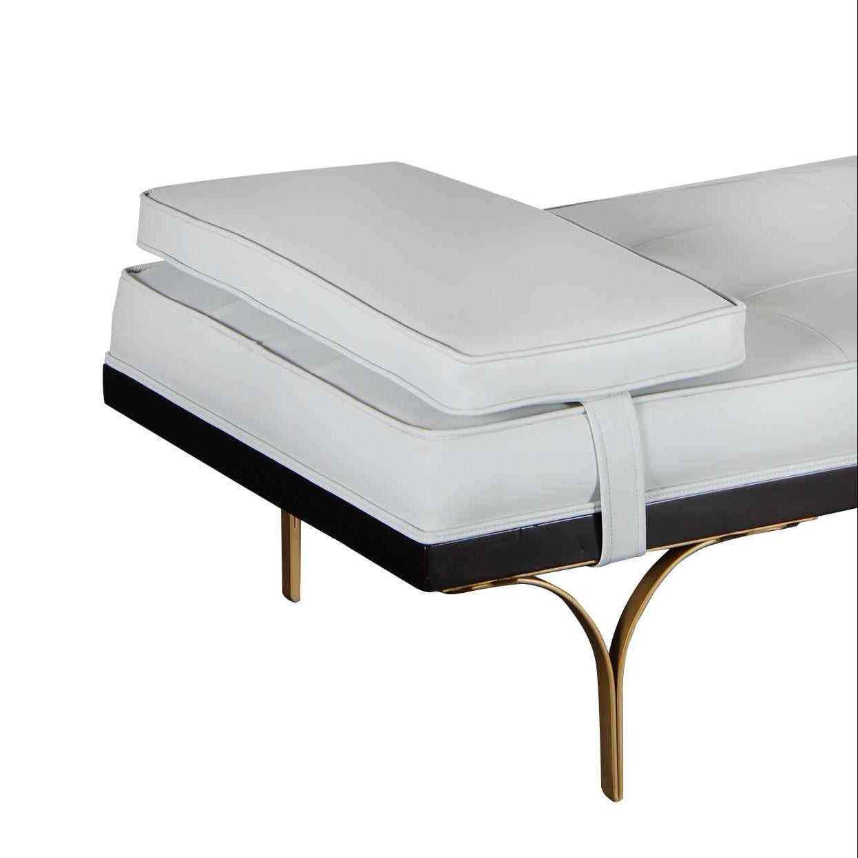 Peninsula Home Sigmund Soft Faux Leather Chaise