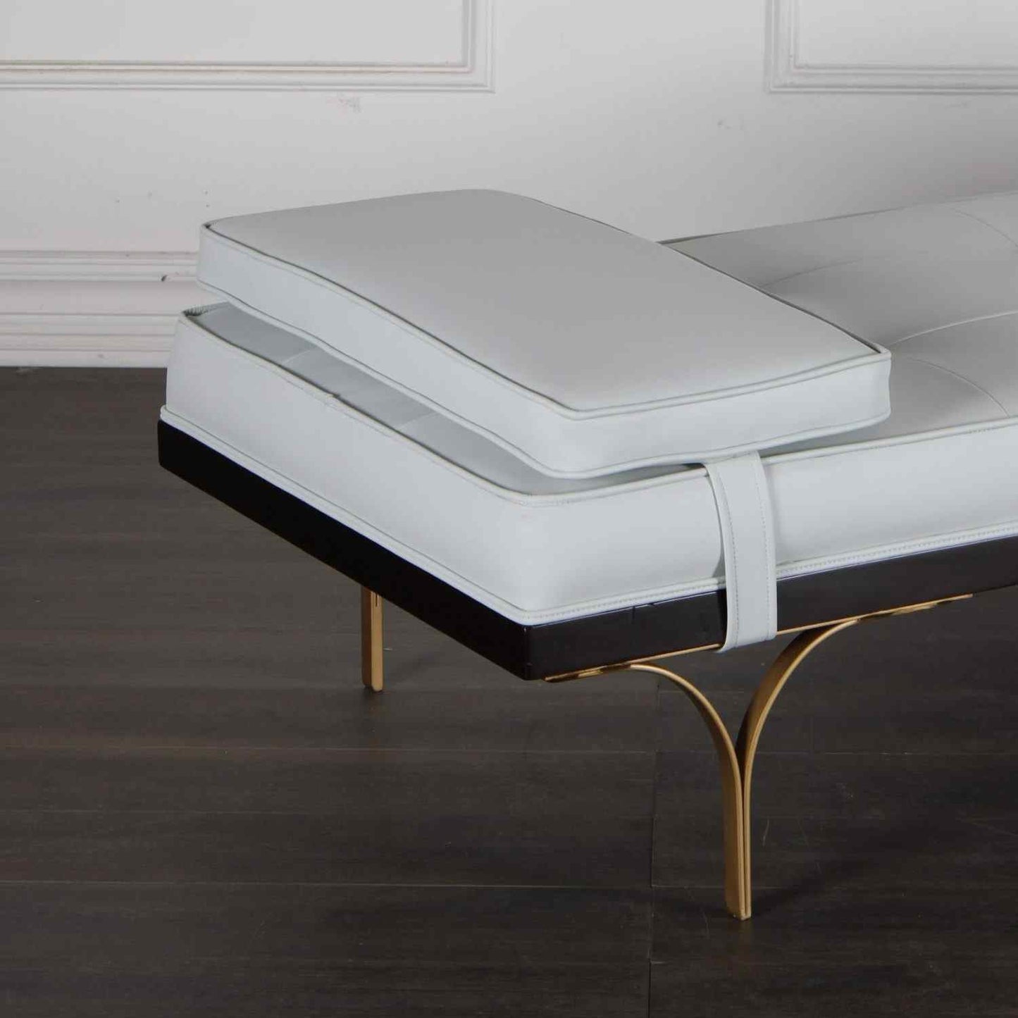 Peninsula Home Sigmund Soft Faux Leather Chaise
