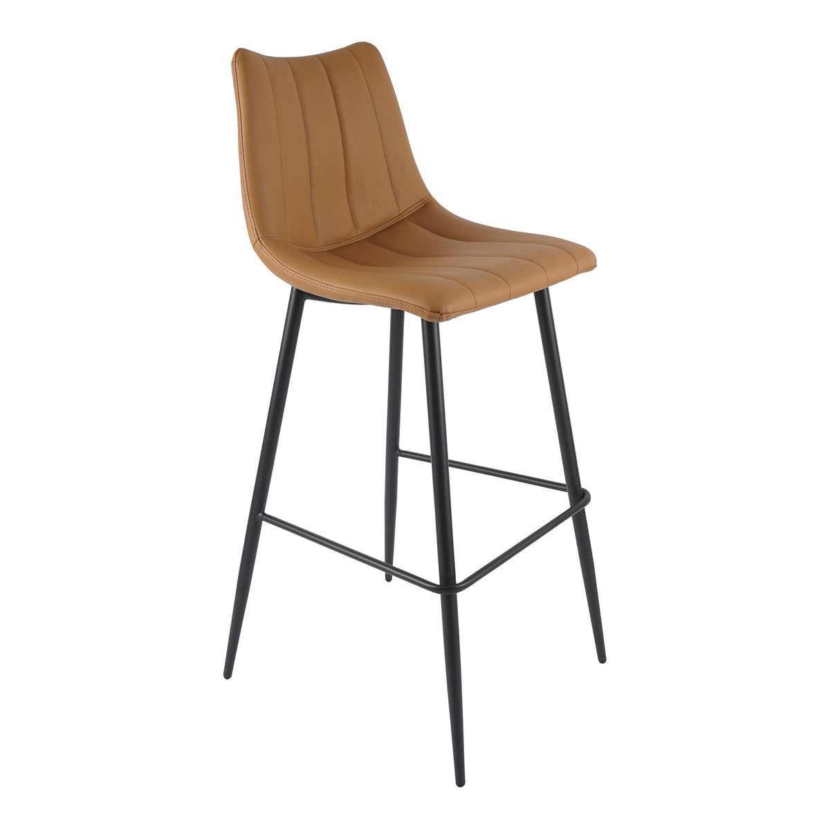 Moe's Home Alibi Vegan Leather Barstool 2PC