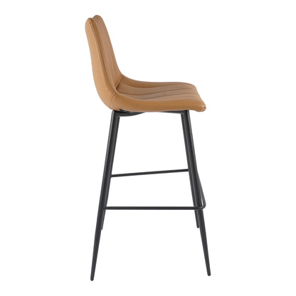 Moe's Home Alibi Vegan Leather Barstool 2PC