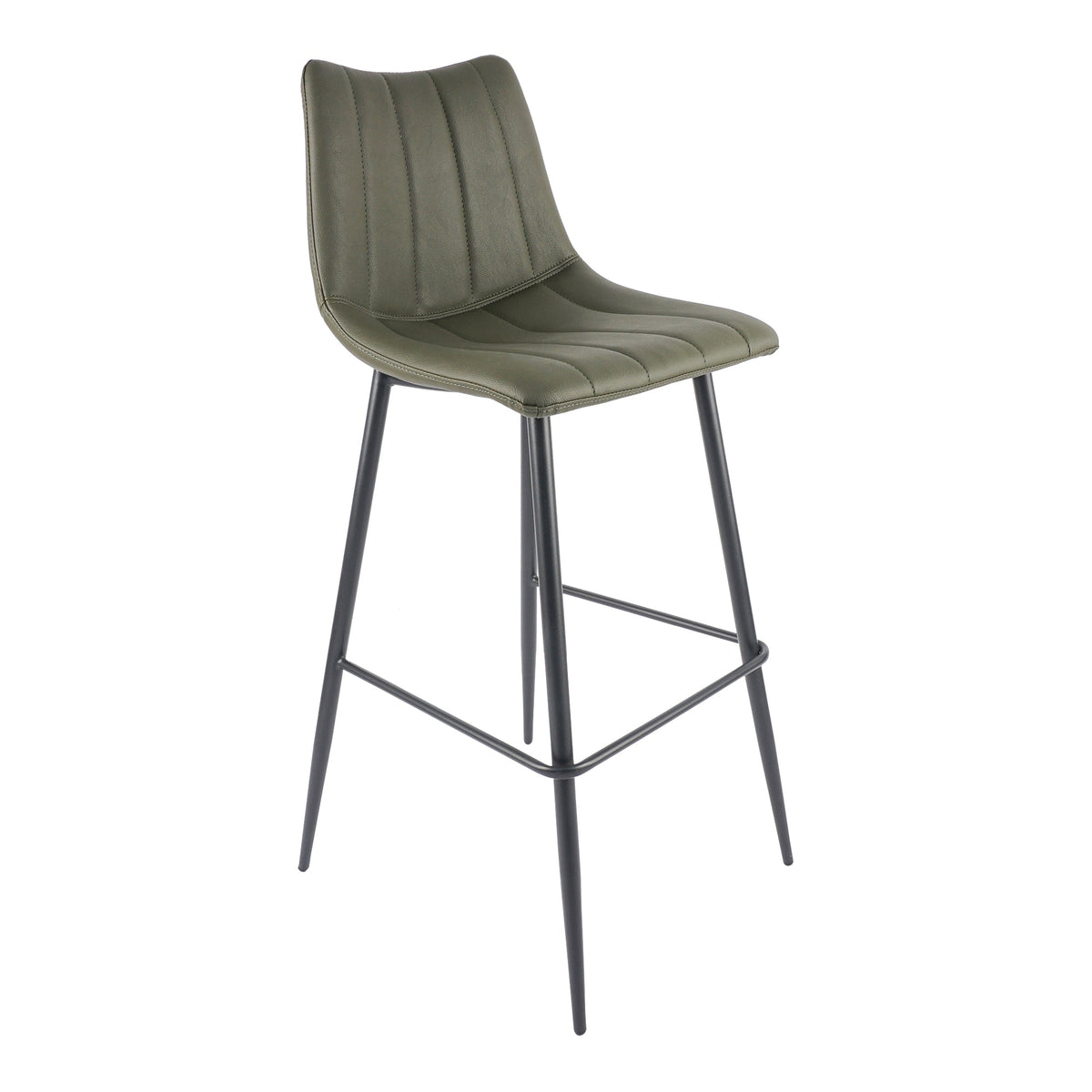 Moe's Home Alibi Vegan Leather Barstool 2PC