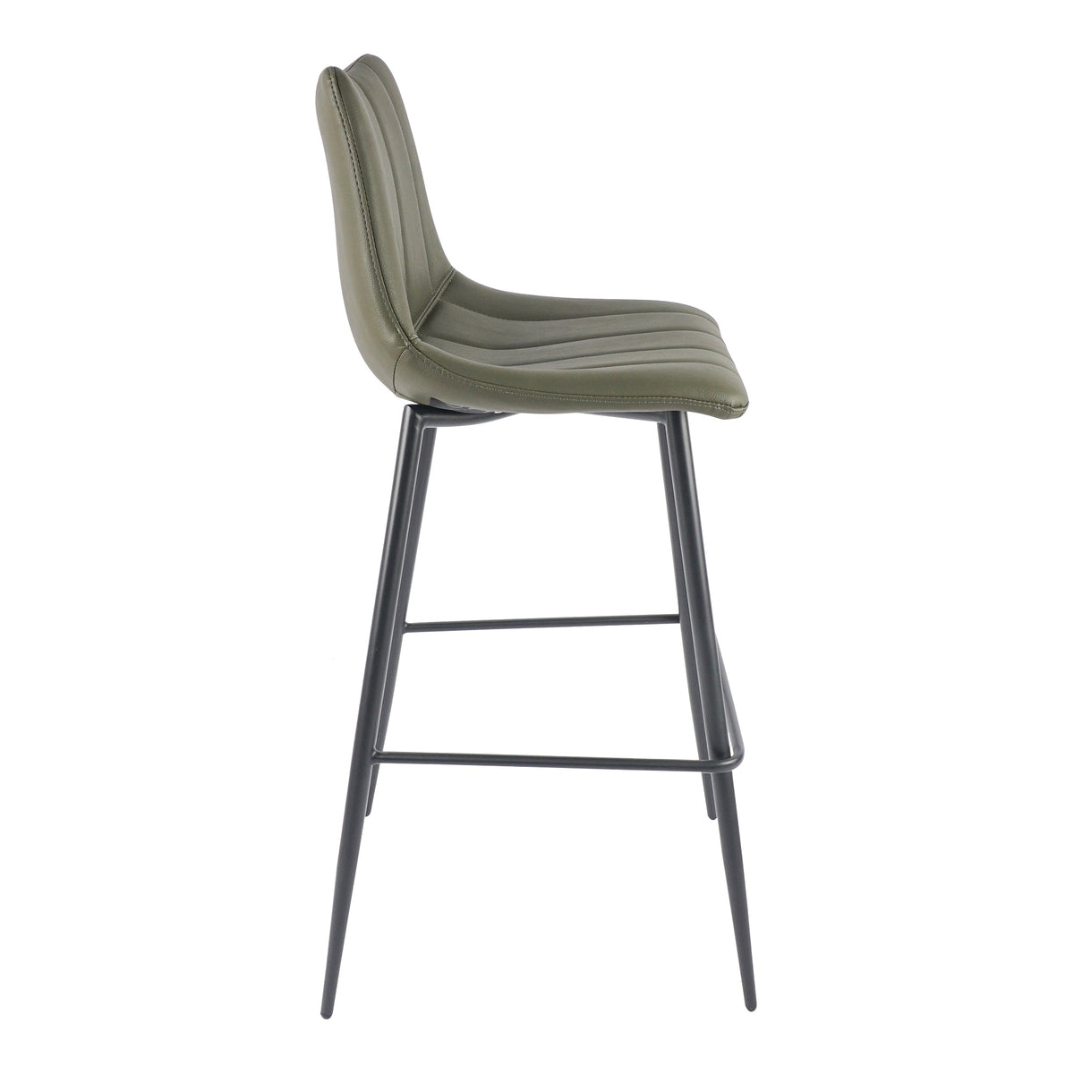 Moe's Home Alibi Vegan Leather Barstool 2PC