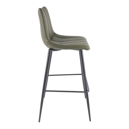 Moe's Home Alibi Vegan Leather Barstool 2PC
