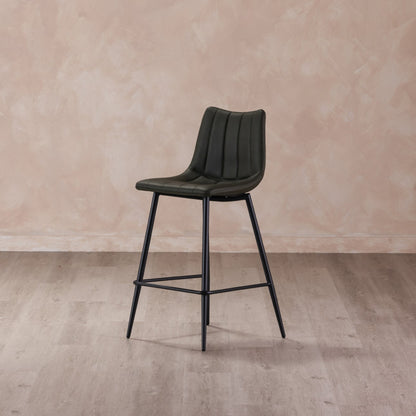 Moe's Home Alibi Vegan Leather Barstool 2PC
