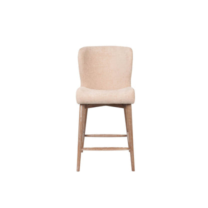 LH Home Uffizi Champagne Chenille Fabric Barstool