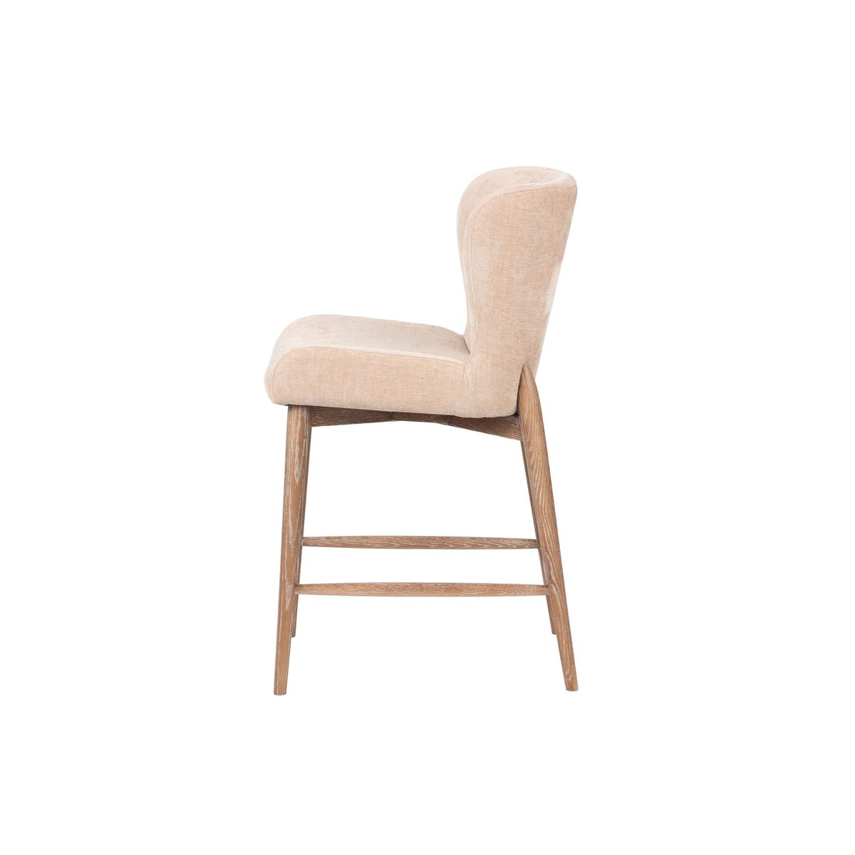 LH Home Uffizi Champagne Chenille Fabric Barstool