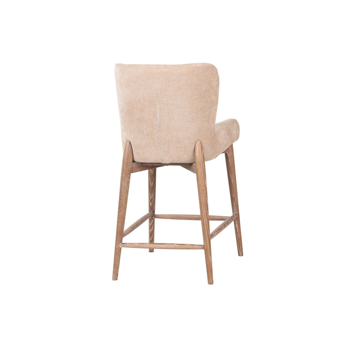 LH Home Uffizi Champagne Chenille Fabric Barstool