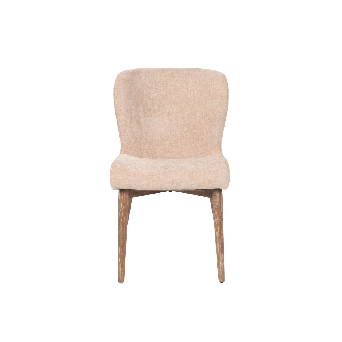 LH Home Uffizi Champagne Chenille Fabric Dining Chair (Set of 2)