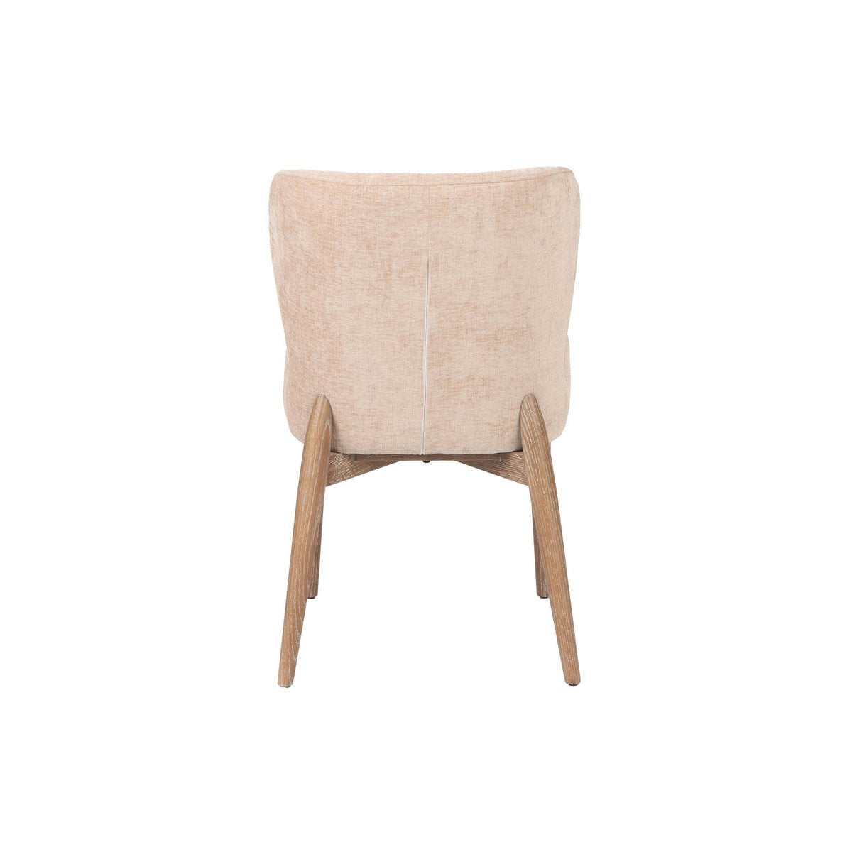 LH Home Uffizi Champagne Chenille Fabric Dining Chair (Set of 2)