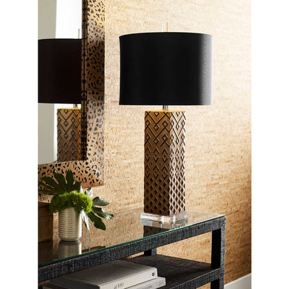 Wildwood Ujamaa Square Base Brown Table Lamp