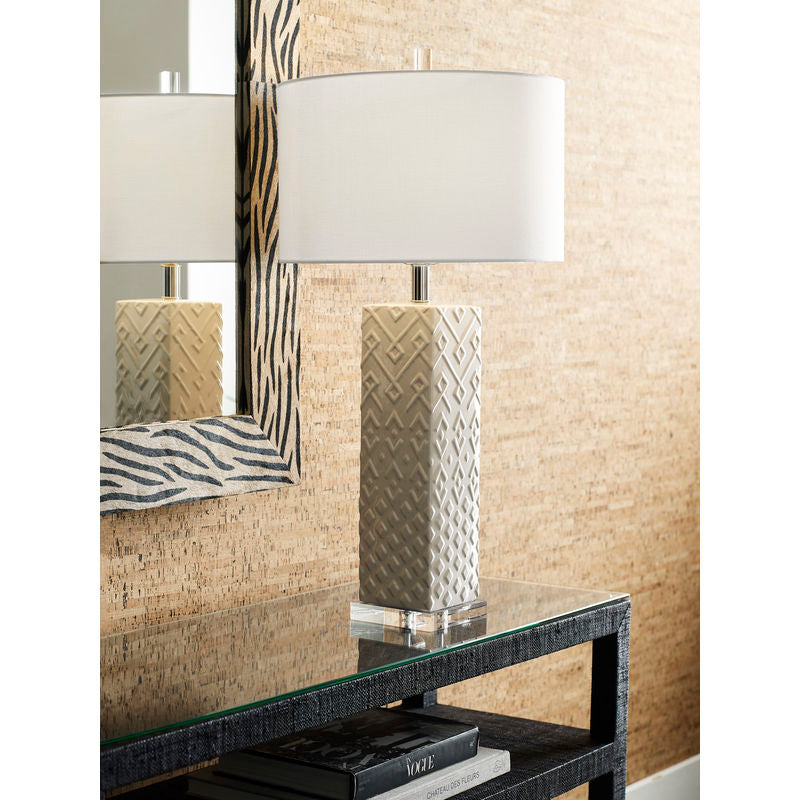 Wildwood Ujamaa White Table Lamp