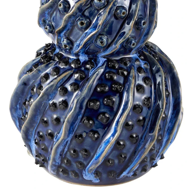 Undersea Dark Blue Ceramic Table Lamp