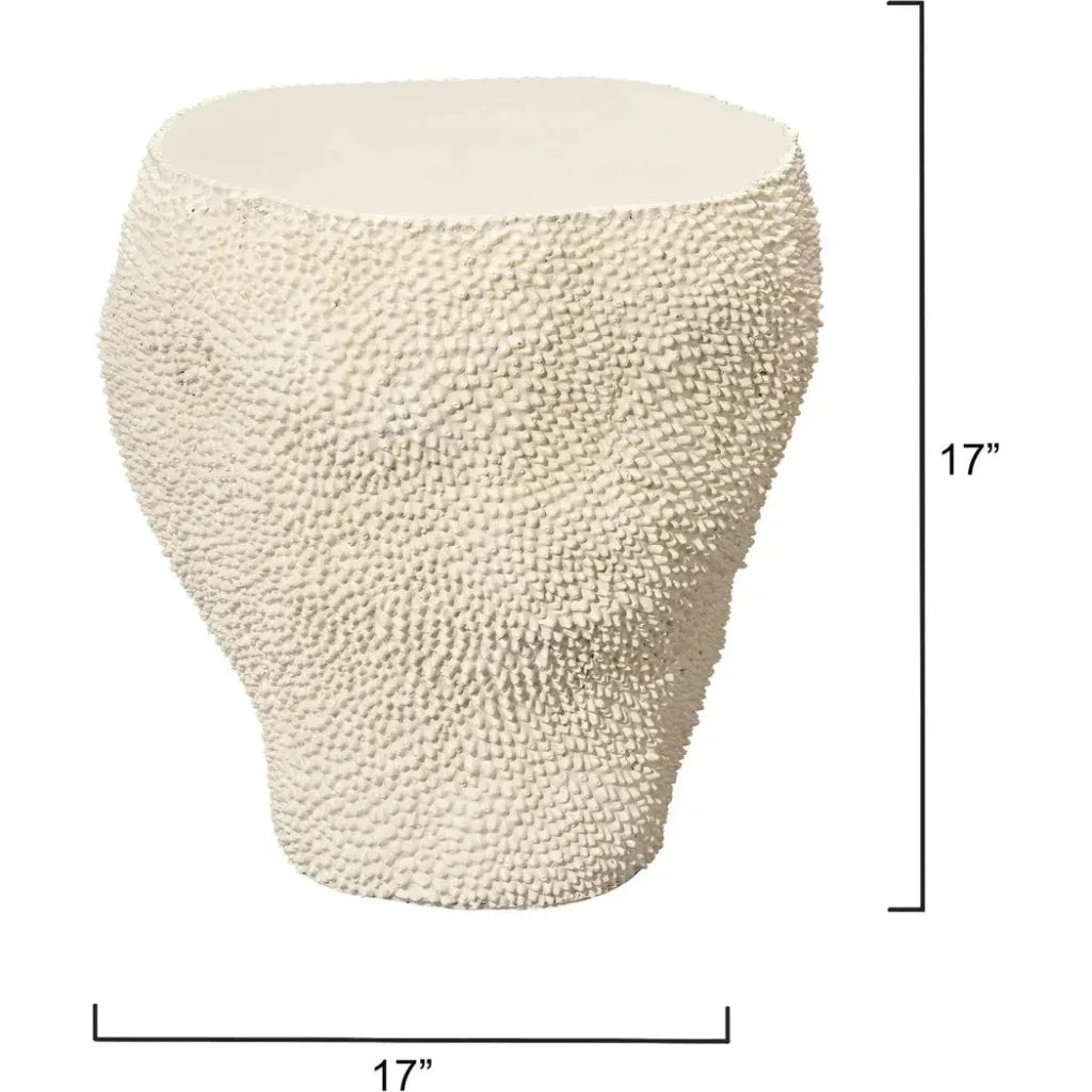 Uni Artisan Crafted Fiberglass Side Table