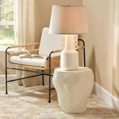 Uni Artisan Crafted Fiberglass Side Table