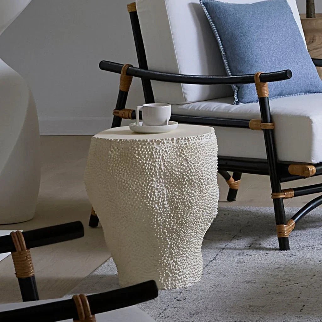 Uni Artisan Crafted Fiberglass Side Table