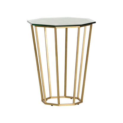 Chelsea House Ursa Glass To Geometric Side Table