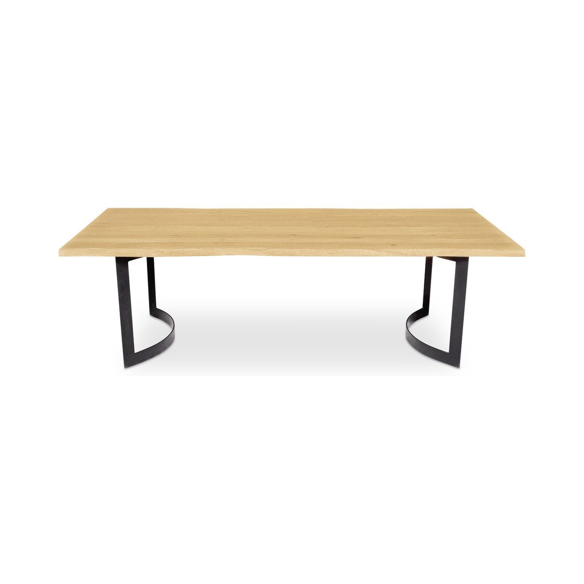 98.5-inch Bent Reclaimed Wood Dining Table
