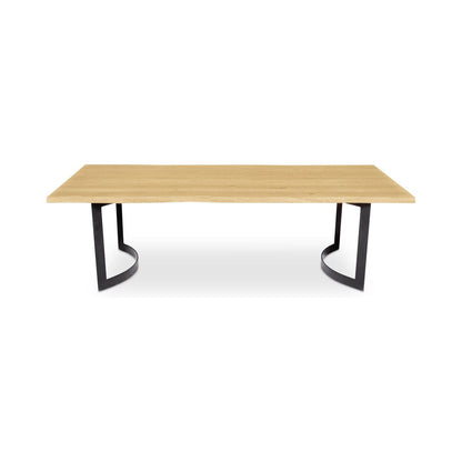 98.5-inch Bent Reclaimed Wood Dining Table