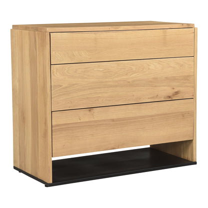 Quinton Wood 3 Drawer Nightstand