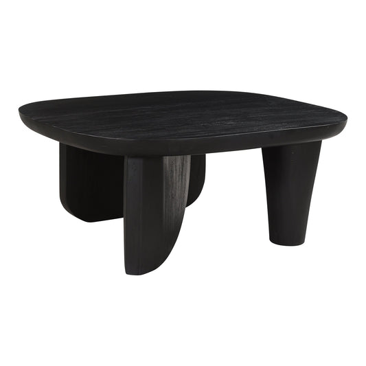 Era Wood Black Rectangular Coffee Table