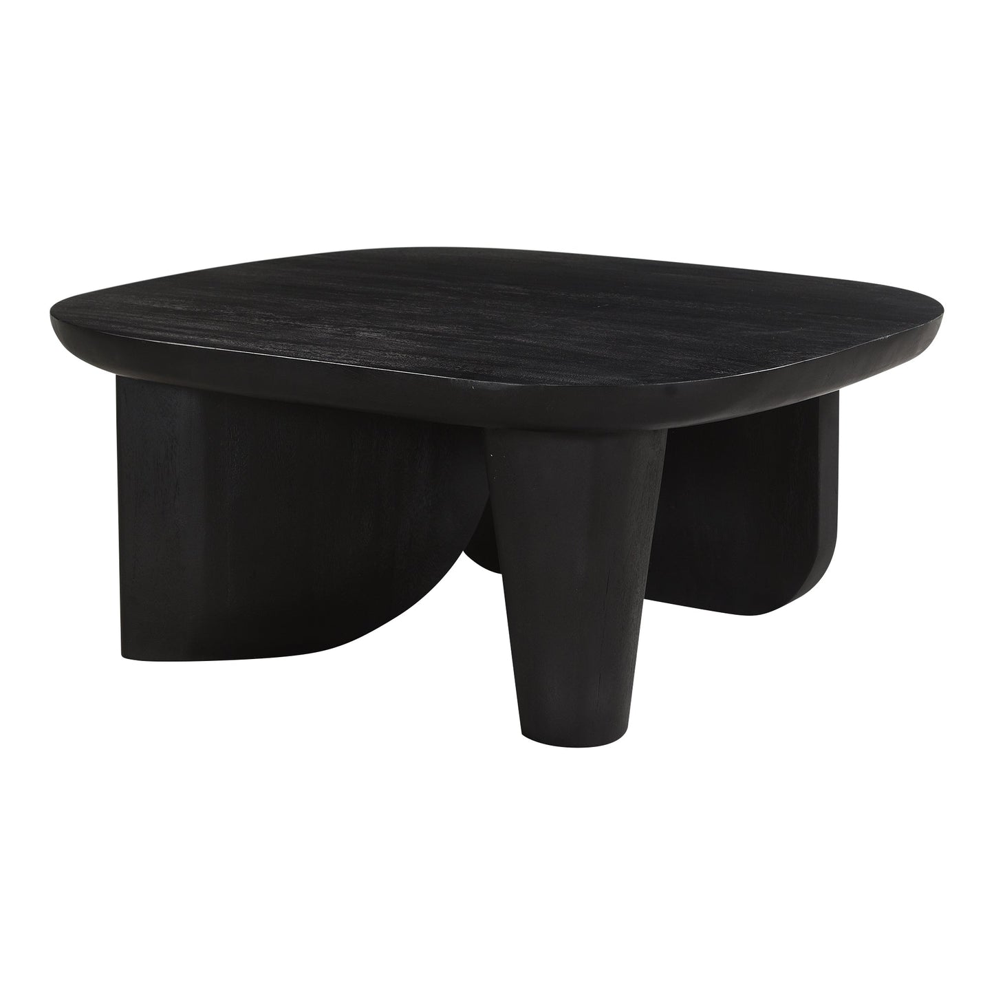 Era Wood Black Rectangular Coffee Table