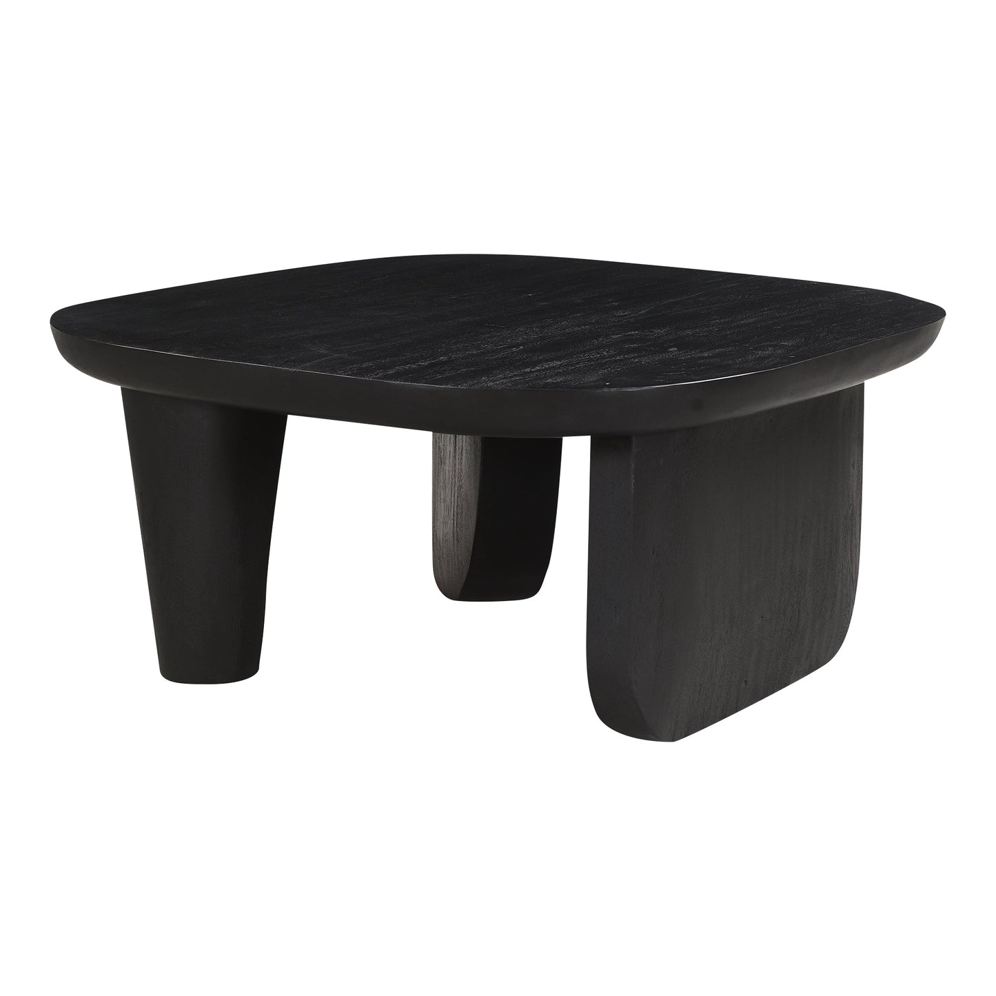 Era Wood Black Rectangular Coffee Table