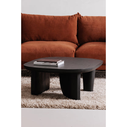 Era Wood Black Rectangular Coffee Table